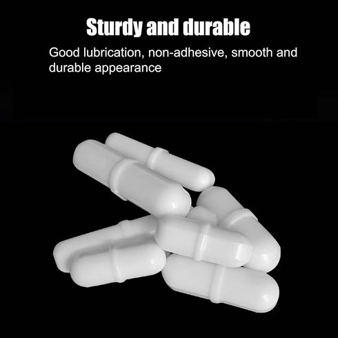 Magnetic Stir Bars,10 Pcs PTFE Magnetic Stirrer Mixer Stir Bar, 20 mm/ 0.8 Inch White Laboratory Stirrer Mixer Bar (10)...
