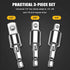 3 Pack Socket Adapter, 360 Degree Drill Adapter, 1/4 swivel socket Set, CR-V Steel Plating Finished, Use With Impact And Power Drill...