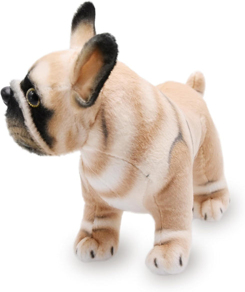 Lifelike Frenchie Dog Stuffed Animal Super Realistic Plush French Bulldog Doll Puppy Plushies Toy Funny Gifts for Kids Present or Stuff Collection...