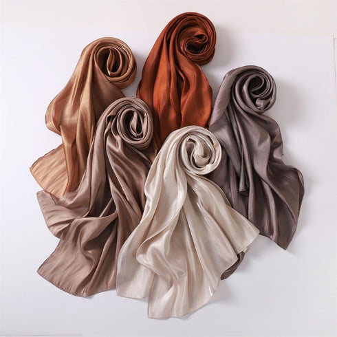 Hijab Scarf for Women Chiffon Hijab Silk Feeling Lightweight Long Scarf Shawl Wrap Muslim Head Scarf for Women...