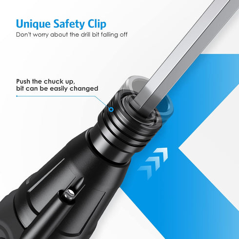 AMIR Electric Screwdriver Cordless, Rechargeable Power Screwdrivers Set, Portable Automatic Home Repair Tool Kit with LED Lights and USB Cable...