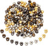 NBEADS 200 Pcs 4 Colors Mini Shank Buttons, 4mm Diameter Metal Blazer Buttons Sewing Buttons Mushroom Shape for Blazers Suits Sport Coat Uniform J...