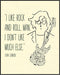 Posterizer 1 pcs-I Like Rock And Roll-John Lennon-Gift For Beatles Fans-Musical Art Collection-Quotes-Gift for Music Fans- Decor for Gym, Studio- ...