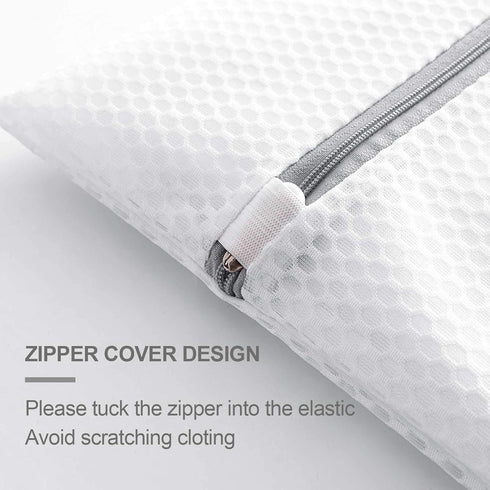 2 XX-Large Honeycomb Delicates Bags for Washing Machine, 24 x 24 Inches lingerie bags for Laundry, Travel Storage Organize Bag for Cotton Clothes,...