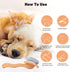 Dog Slicker Brush for Shedding and Grooming Medium or Long Haired Cats, Extra Long & Soft Pin Slicker Brush for Removes Loose Hair, Tangles, Knots...