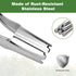 Bulb Planter Tool, 4 Inches Depth Mark Hand Bulb Planter, Non-Bending Stainless Steel Bulb Planter Digger, Garden Bulb Transplanter with Comfortab...