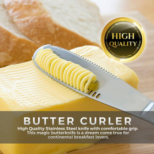 Stainless Steel Butter Spreader, Butter Knife - 3 in 1 Kitchen Gadgets (2 Set)...