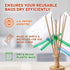 Plastic Bag and Bottle Dryer - Patented; Multi-Purpose Drying Rack Saves Money and the Planet. Folds for Easy Storage...