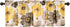 Lush Decor Leah Room Darkening Window Curtain Valance, 18 inch x 52 inch, Yellow/Gray...