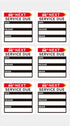 Oil Change Stickers,300pcs 2x2 Inches Oil Change Reminder Sticker for Windshield with No Residue, Clear Next Service Due Labels for Car Auto Vehic...
