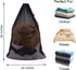 Mesh Laundry Bag Heavy Duty Drawstring Bag, Factories, College, Dorm, Travel and Apartment Dwellers, 24 x 36 Inches, 2 Pack, Black...