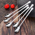 9.25-Inch Long Handle Iced Tea Spoon, Ice Cream Spoon, Premium 304 Stainless Steel Cocktail Stirring Spoons, Silver...