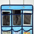 NIMES Hanging Closet Underwear Sock Jewelry Storage Over The Door Classroom Cell Phone Calculator Organizer Clear Pockets (BLUE-12 & 9 POCKETS PAC...