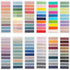 ELII 2400Pcs Sticky Tabs for Annotating Books,Morandi Book Tabs for Binders,Page Markers Clear Sticky Notes, Writable and Repositionable Book Flag...