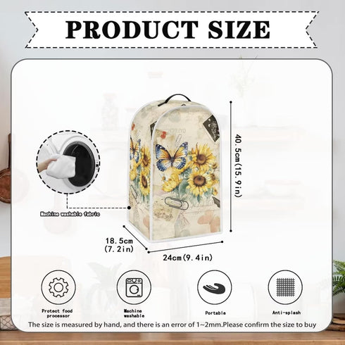 Blender Cover Kitchen Appliance Cover Anti Fingerprint Dust Protection Washable Coffee Machine Cover Food Processor Dust Cover Stand Mixer Cover w...