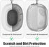 ?3 in 1? Case for AirPods Max Headphones, Clear Soft TPU Anti-Scratch Protective Case Cover, No Yellowing Transparent Accessories for Apple AirPod...