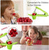 Stainless Steel Multi-Function Olives & Cherry Pitter Tool with Lock Design - Heavy-Duty Fruit Pit Remover for Jam Making...