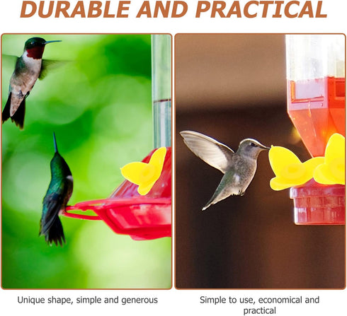 POPETPOP Hummingbird Feeders Replacement Flowers, Replacement Flowers for Hummingbird Feeders, Bird Feeding Ports Replacement Hummingbird Feeders ...