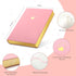 CAGIE Cute Diary Journal for Women and Girls A5 Lined Journals for Writing with Heart-Shaped Soft Cover Journal with 256 Gold Edged Pages, 5.9 × 8...