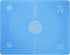 Silicone Baking Mat for Pastry Rolling Dough with Measurements,19.7" x 15.7" BPA Free Non stick and Non Slip Blue Table Sheet Baking Supplies for ...