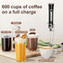 3-Speed Rechargeable Milk Frother, Handheld Electric Coffee Frother Wand with Detachable Stainless Steel Double Rings Whisk, Electric Drink Mixer ...