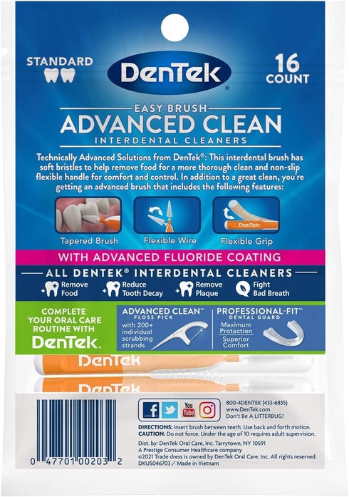 DenTek Easy Brush Cleaners 16 ea...