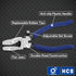 2 Pcs Glass Breaking Pliers and Breaker Grozer Pliers Set, Glass Pliers with Rubber Tips Glass Cutting Tool Kit for Stained Glass Cutting Mosaics ...