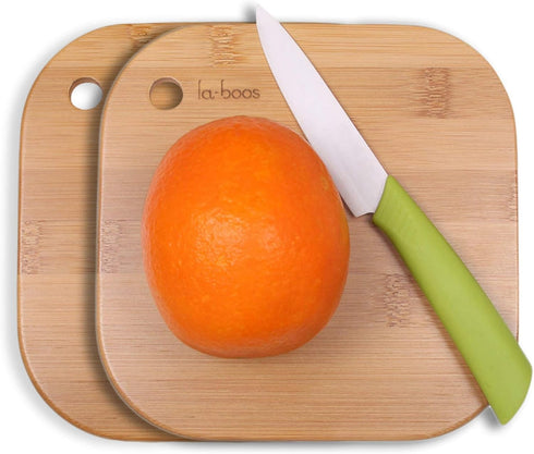 Home Mini Cutting Board Small Fruit Cutting Board Solid Bamboo Wood Board for Baby Infant dormitory?Set of 2...
