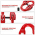 G80 Alloy Steel Coupling Link, 2 Pack 1/4" Hammer Lock Chain Connector, 2645 lbs Working Load Limit,Red...