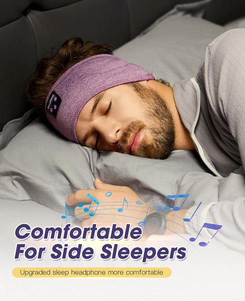 Perytong Sleep Headphones Headband, Bluetooth Sports Headband,Wireless Sleeping Headphones Sleep Earbuds,Sports Headphones Headband for Side Sleep...