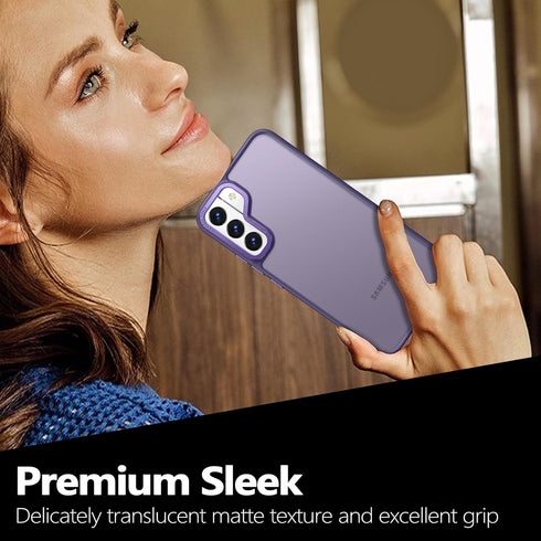 Rayboen for Samsung Galaxy S22 Plus Case, Translucent Frosted Hard Back Silicone Edge Skin Feel Anti-Fingerprint Anti-Scratch Protective Slim Cove...