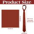 Toulite 2 Pcs Cinnamon Solid Color Tie and Handkerchief Formal Necktie and Pocket Square Set Men's Tie and Pocket Square for Weddings Groom Grooms...