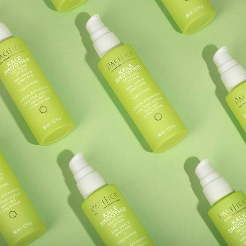 Pacifica Beauty, Kale Detox Deep Cleansing Daily Face Wash + Smoothie Refining Lotion, Face Moisturizer, Oily Skin, Redness, Pore, Texture, Tone, ...