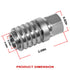 PD242 Series PD Steel Test Port and Diagnostic Equipment Quick Coupler with Female Pipe Thread, 1/8" Body Size, 1/4"-18 NPTF Thread Size, 2.12" Le...