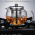 Glass Teapot with Removable Infuser Stovetop & Microwave Safe Borosilicate Clear Glass Teapot (22OZ)...