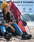 Kunodi Bluetooth Shower Speaker with IPX7 Waterproof, Dynamic Lights, Crisp Clear Sound, True Wireless Stereo, Clip Portable for Pool Beach Boat K...