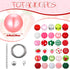 100 Pcs 20 mm Strawberry Beads Acrylic Bubblegum Beads for Jewelry Making DIY Set Including Iron Beads Alloy Clasp End Chains Wire...