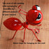 Cruis Cuka Metal Yard Art Garden Decorative Cute Ant Outdoor Wall Sculptures-Set of 4...