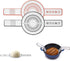 Silicone Bread Sling for Dutch Oven Non-Stick Heat Resistant Sourdough Bread Baking Supplies 2 PCS Silicone Mat with Long Handles Black&Red...