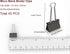 Micro Black Binder Clips Micro Metal Clamp 1/2 inch Width (Black, 40 PCS) Micro Size (Clip Horizontal Width 1/2inch) (Micro Size (Clip Horizontal ...