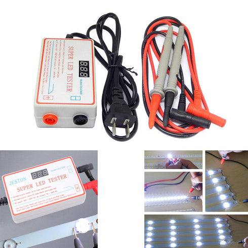 LED Light and TV Backlight Tester, 0-300V Adaptive Voltage LED Strip Lamp Beads Light Source Testing Tool with Gold Plated Pin & Power Cable fits ...