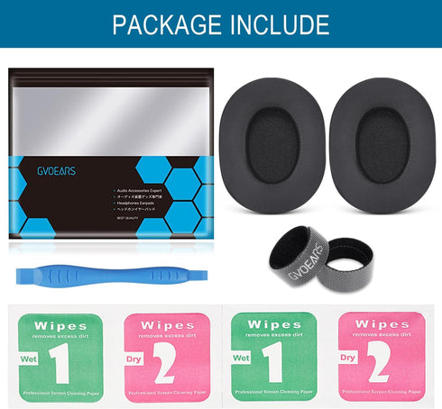 Cooling Gel Replacement Ear Pads for Razer BlackShark V2 / V2 PRO Gaming Headset, Ear Cushions with ICE Silk Fabric Softer Memory Foam Noise Cance...