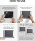 MOFT Laptop Stand for Desk, Adhesive Laptop Stand with 2 Adjustable Viewing Angles, Foldable and Portable Computer Stand Compatible with MacBook A...
