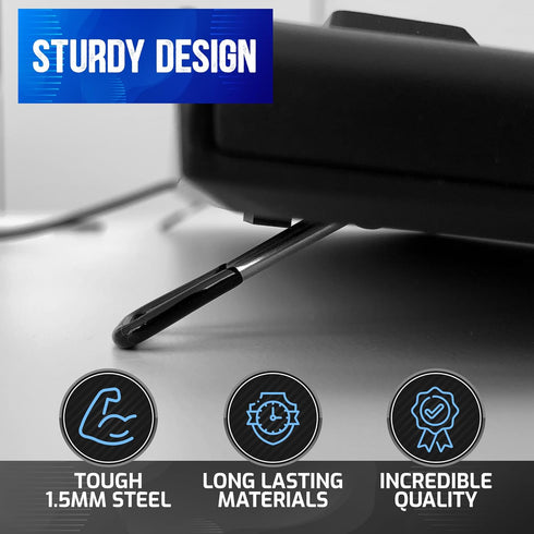 Computer Keyboard Feet Replacement 2 Pcs - Rubber Grip Small Ergonomic Tilt Stand Clips to Prop Up Keyboard Legs - for Logitech K120, K260, K270, ...