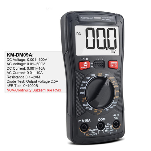 DC/AC Multi Meter Mobile Phone Repair Digital Multimeter Voltage Resistance Diode hFE Tester Smart Multimeter Electronic Service Tool KM-DM09A…...