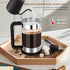 RAINBEAN French Press Coffee Maker 12 Oz, Mini Coffee Press 1 Cup, Single Serve French Press, With 3 Filterations, Heat Resistant Thickness Borosi...