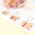Binder Clips Paper Clamps, Assorted Sizes Set (Small, Medium, Large) for Office School and Home Supplies (Rose Gold)...
