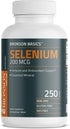 Bronson Selenium 200 mcg Immune & Antioxidant Support Essential Mineral, 250 Vegetarian Tablets...
