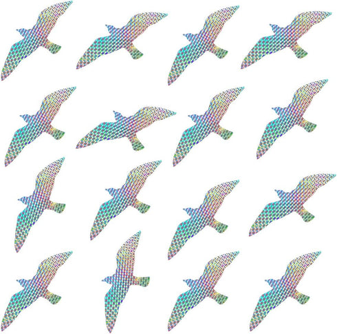 Anti Collision Window Stickers for Birds, Glass Window Decals Clings for Bird Strikes, Stop Birds from Hitting Windows, Seagull, 16 Pieces...