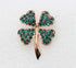 Faship Green Shamrock Clover Leaf Pin Brooch St Patricks Day...
